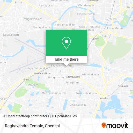 Raghavendra Temple map