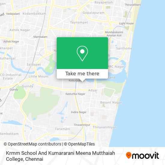 Krmm School And Kumararani Meena Mutthaiah College map