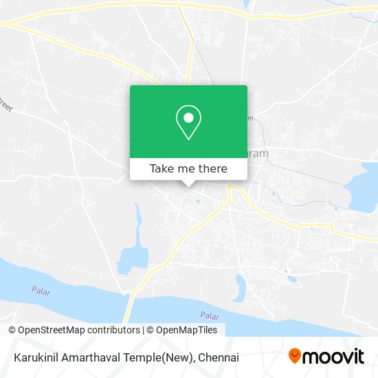 Karukinil Amarthaval Temple(New) map