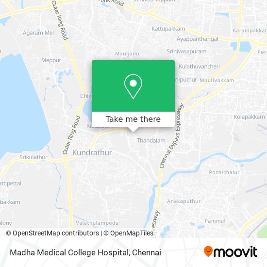 Madha Medical College Hospital map