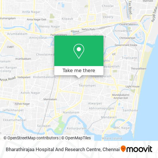 Bharathirajaa Hospital And Research Centre map