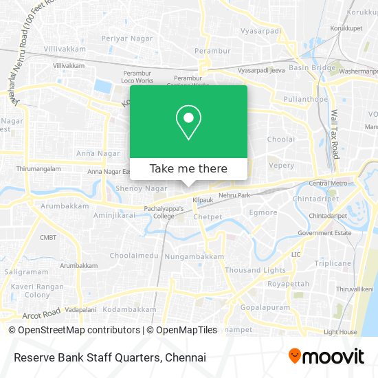 Reserve Bank Staff Quarters map