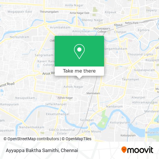 Ayyappa Baktha Samithi map