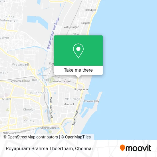 Royapuram Brahma Theertham map