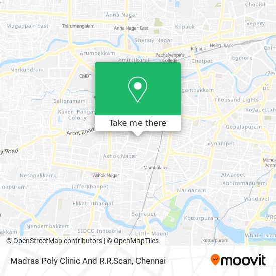Madras Poly Clinic And R.R.Scan map