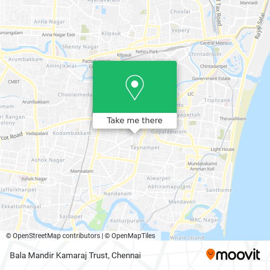 Bala Mandir Kamaraj Trust map