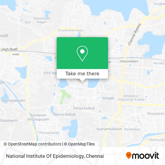 National Institute Of Epidemiology map