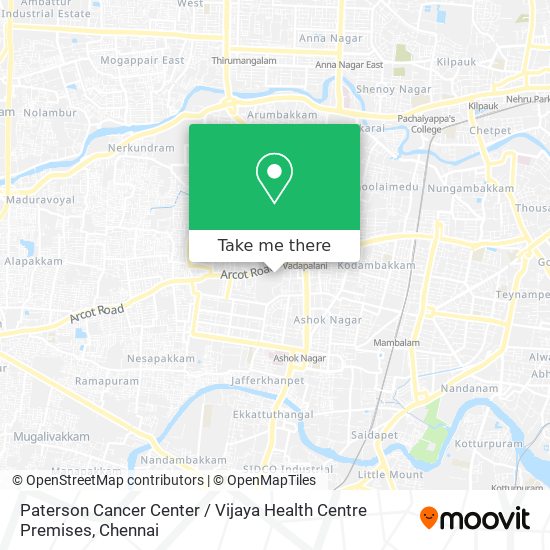 Paterson Cancer Center / Vijaya Health Centre Premises map