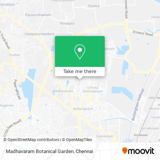 Madhavaram Botanical Garden map