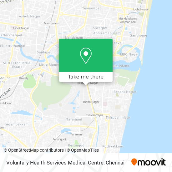 Voluntary Health Services Medical Centre map