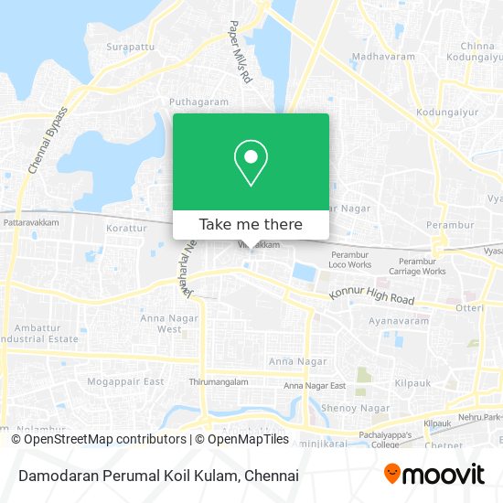 Damodaran Perumal Koil Kulam map