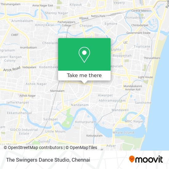 The Swingers Dance Studio map