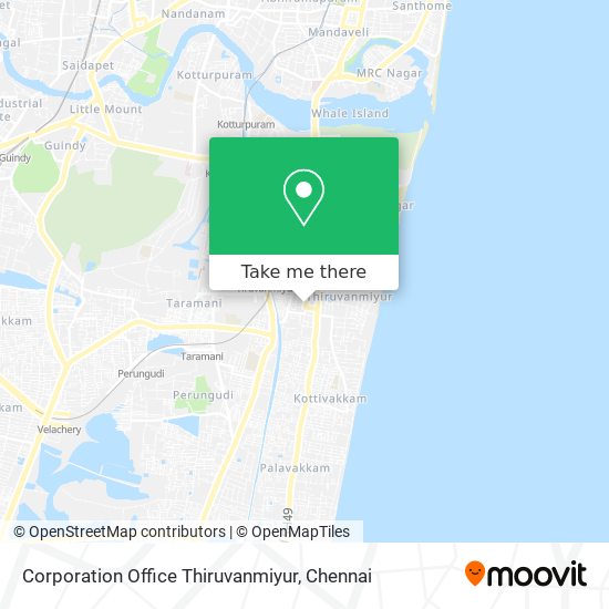 Corporation Office Thiruvanmiyur map