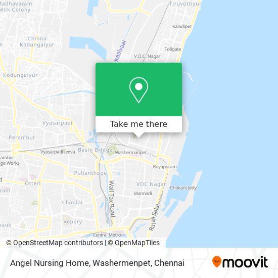 Angel Nursing Home, Washermenpet map