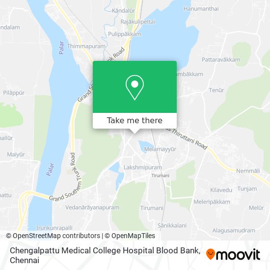 Chengalpattu Medical College Hospital Blood Bank map