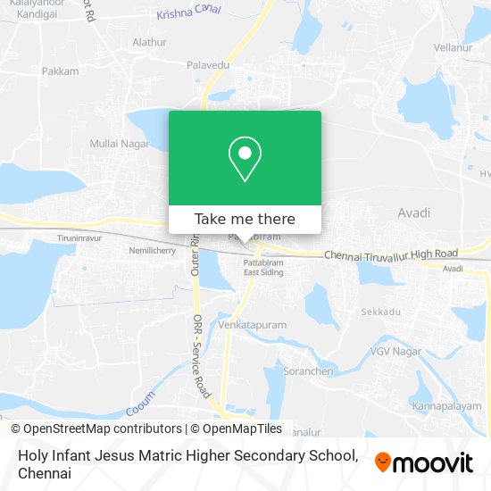 Holy Infant Jesus Matric Higher Secondary School map
