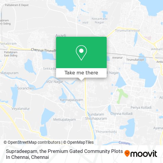Supradeepam, the Premium Gated Community Plots In Chennai map