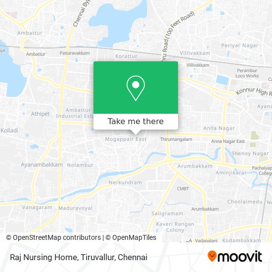 Raj Nursing Home, Tiruvallur map