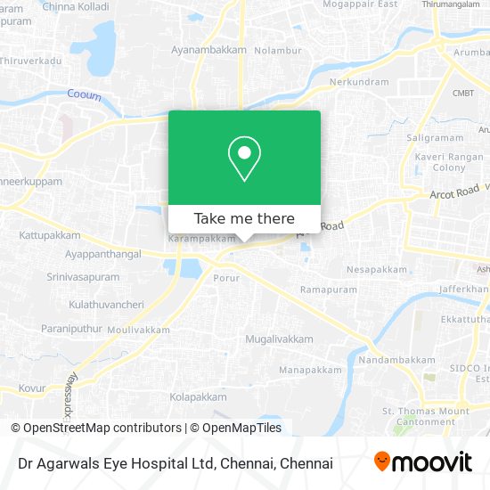 Dr Agarwals Eye Hospital Ltd, Chennai map