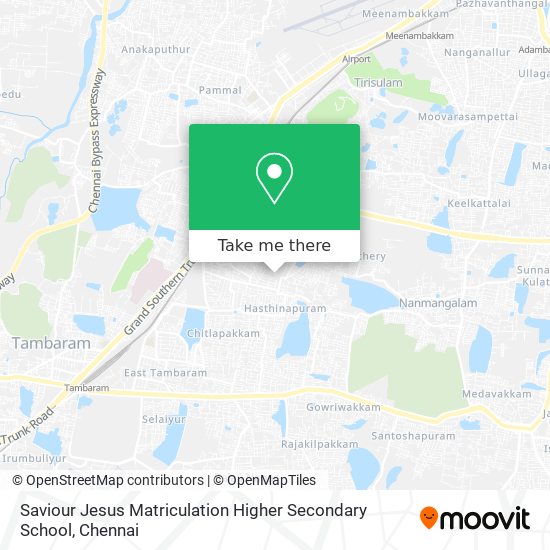 Saviour Jesus Matriculation Higher Secondary School map