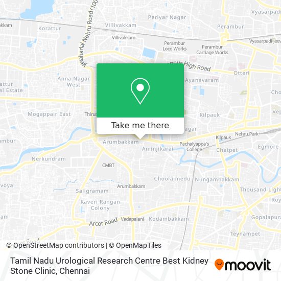 Tamil Nadu Urological Research Centre Best Kidney Stone Clinic map