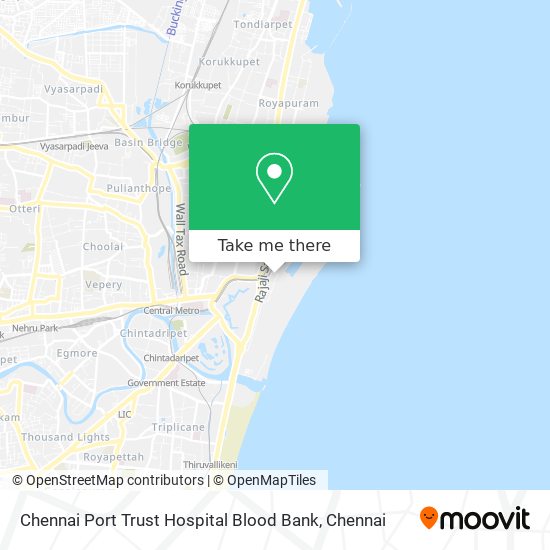 Chennai Port Trust Hospital Blood Bank map
