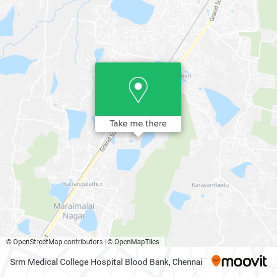 Srm Medical College Hospital Blood Bank map