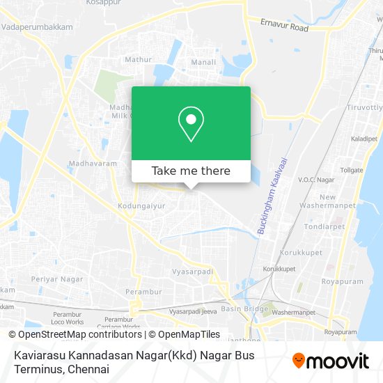 Kaviarasu Kannadasan Nagar(Kkd) Nagar Bus Terminus map