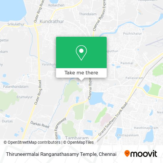 Thiruneermalai Ranganathasamy Temple map