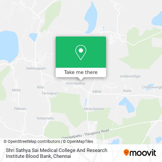 Shri Sathya Sai Medical College And Research Institute Blood Bank map