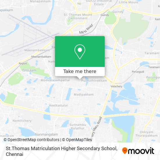 St.Thomas Matriculation Higher Secondary School map