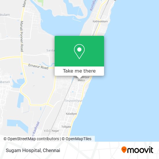 Sugam Hospital map