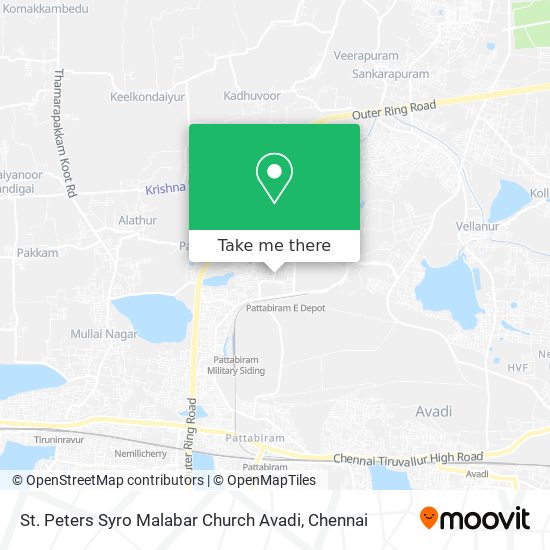 St. Peters Syro Malabar Church Avadi map