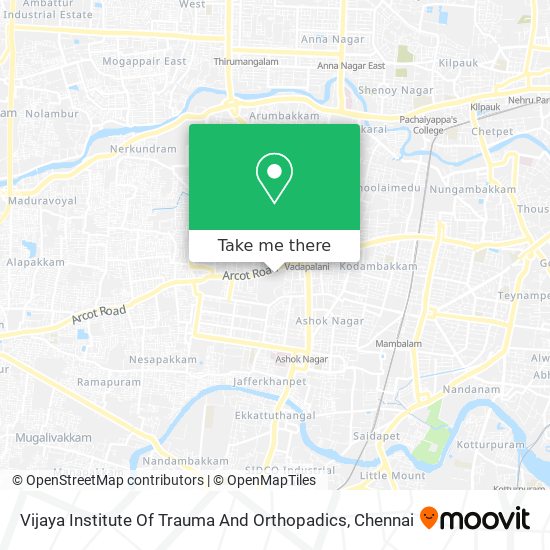 Vijaya Institute Of Trauma And Orthopadics map