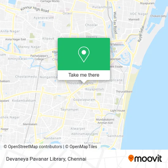 Devaneya Pavanar Library map