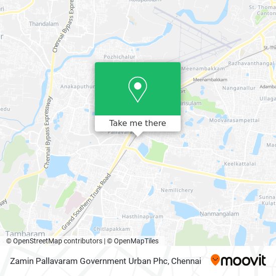 Zamin Pallavaram Government Urban Phc map