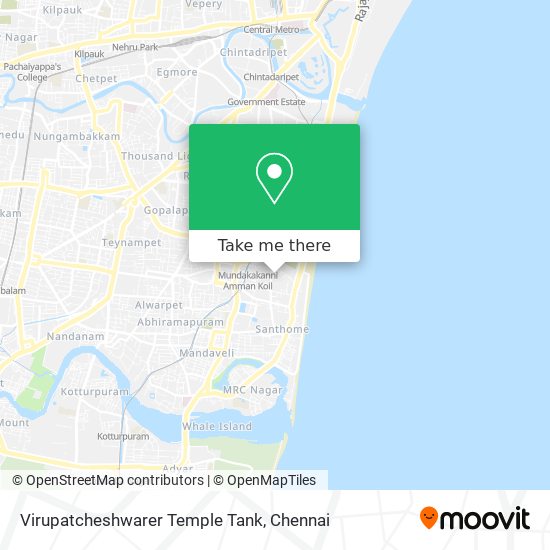 Virupatcheshwarer Temple Tank map