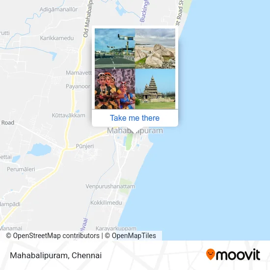 Mahabalipuram map