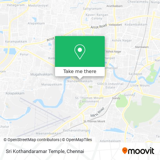 Sri Kothandaramar Temple map