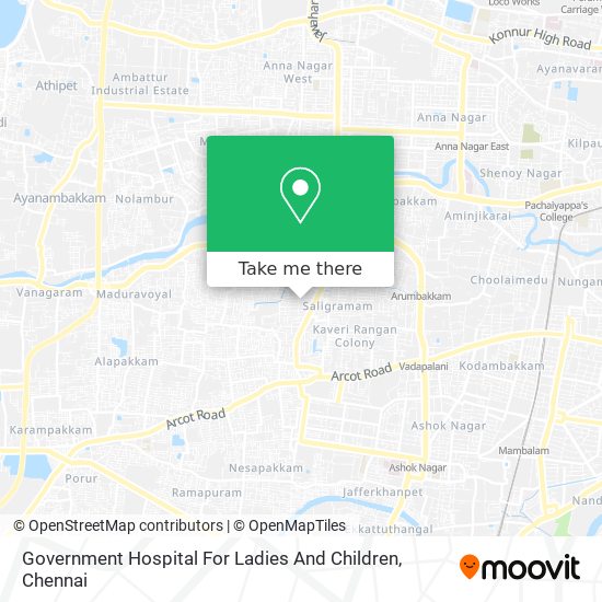 Government Hospital For Ladies And Children map