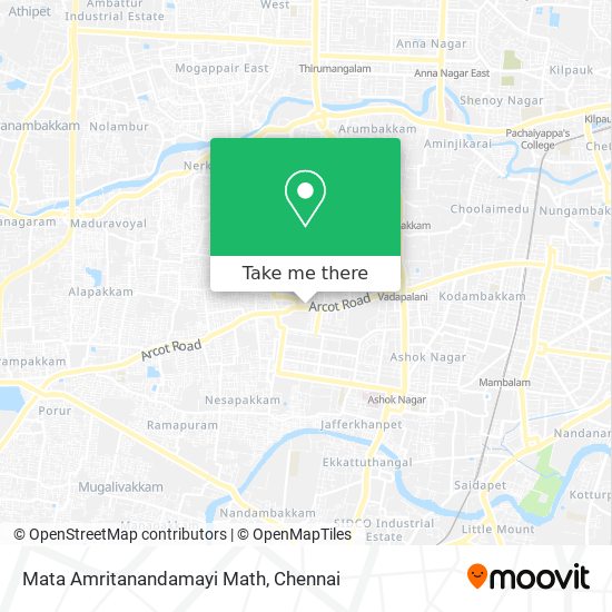 Mata Amritanandamayi Math map