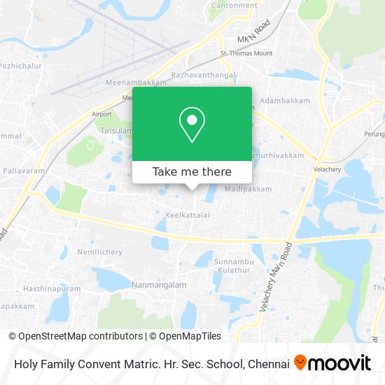 Holy Family Convent Matric. Hr. Sec. School map