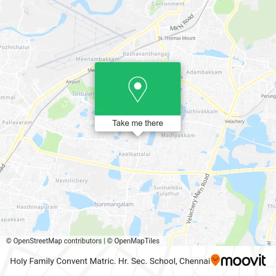 Holy Family Convent Matric. Hr. Sec. School map
