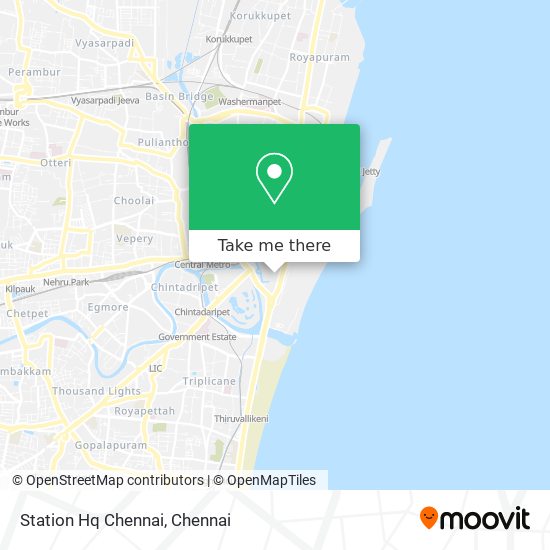 Station Hq Chennai map