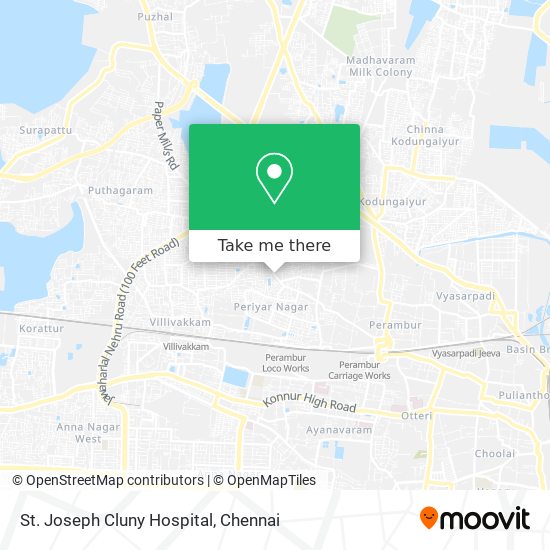 St. Joseph Cluny Hospital map