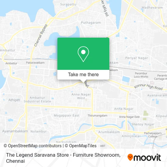The Legend Saravana Store - Furniture Showroom map