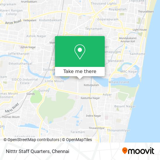 Nitttr Staff Quarters map