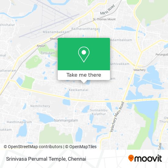 Srinivasa Perumal Temple map