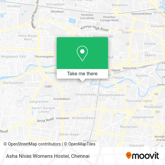 Asha Nivas Womens Hostel map