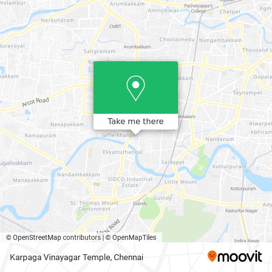 Karpaga Vinayagar Temple map